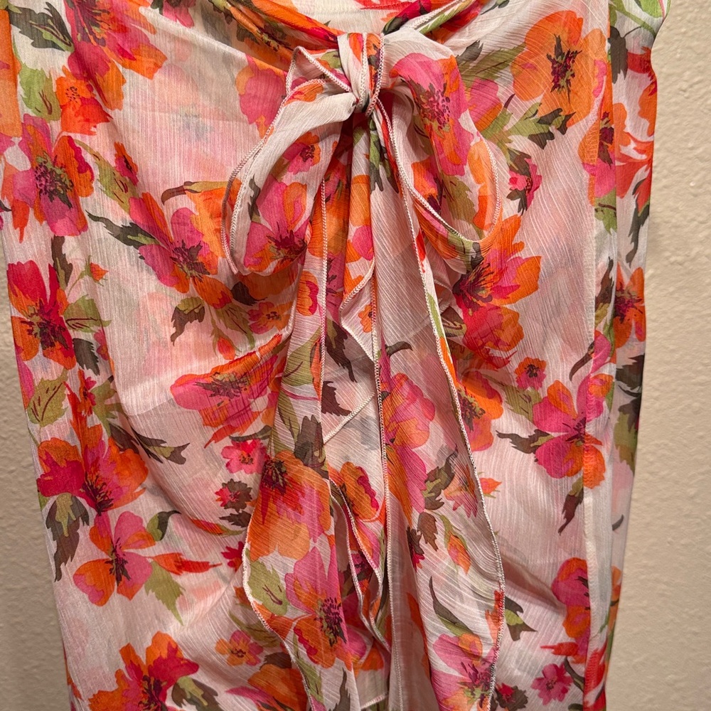 Misa Floral asymmetrical midi ruffle skirt WOMENS size medium NWT - Picture 15 of 17